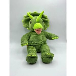 BABW / Build a Bear Workshop TRICERATOPS Dinosaur 17" Plush Stuffed Animal Toy